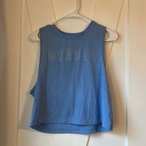 Nobull crop tank light blue